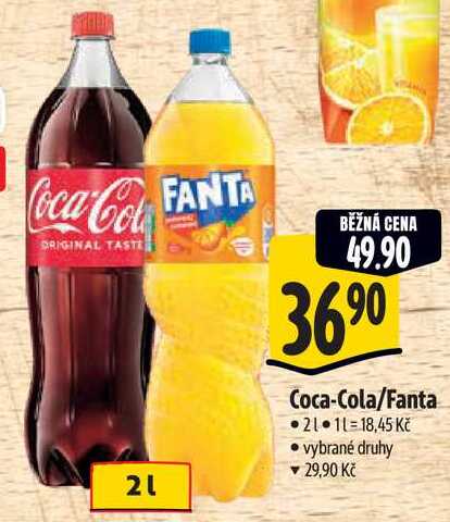 Coca-Cola/Fanta, 2 l