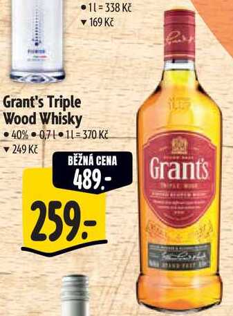 Grant's Triple Wood Whisky, 0,7 l