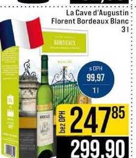 La Cave d'Augustin Florent Bordeaux Blanc 3l