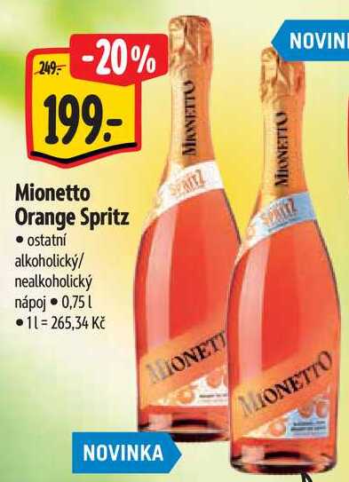 Mionetto Orange Spritz, 0,75 l