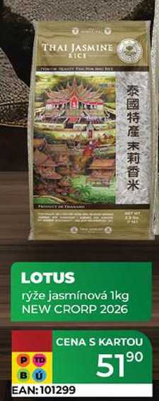 LOTUS rýže jasmínová 1kg