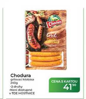 Chodura grilovací klobása 240g