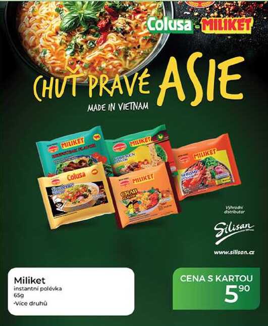 Miliket instantní polévka 65g