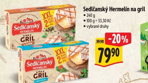Sedlčanský Hermelín na gril, 240 g