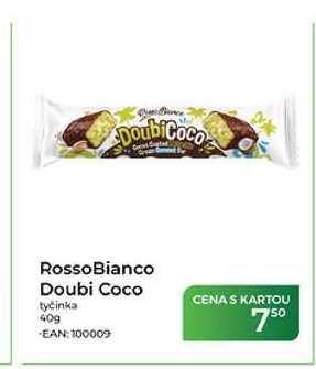 RossoBianco Doubi Coco tyčinka 40g