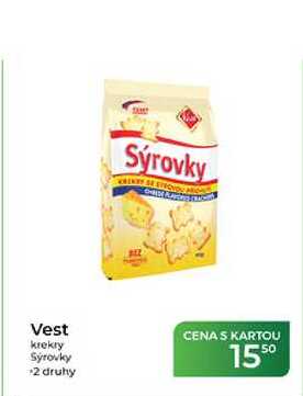 Vest krekry Sýrovky