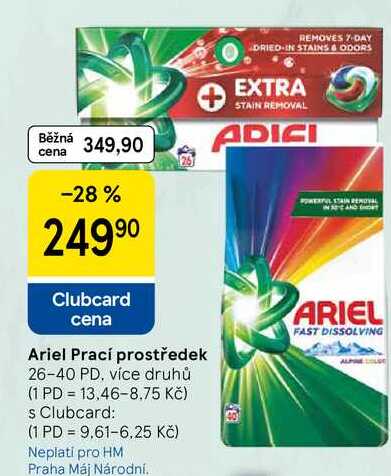 Ariel Prací prostředek, 26-40 PD