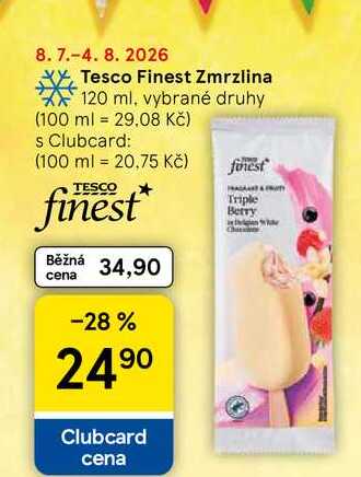 Tesco Finest Zmrzlina, 120 ml, vybrané druhy