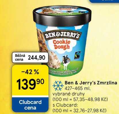 Ben & Jerry's Zmrzlina, 427-465 ml
