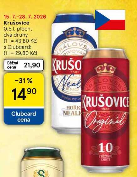 Krušovice, 0,5 l