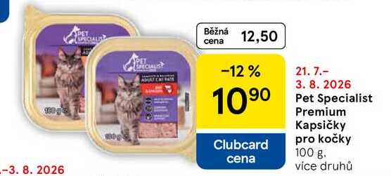 Pet Specialist Premium Kapsičky pro kočky, 100 g