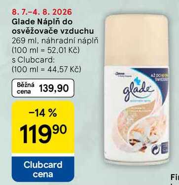 Glade Náplň do osvěžovače vzduchu, 269 ml, náhradní náplň