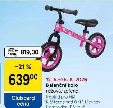 Balanční kolo růžová/zelená