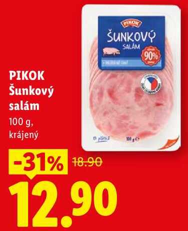 PIKOK Šunkový salám, 100 g