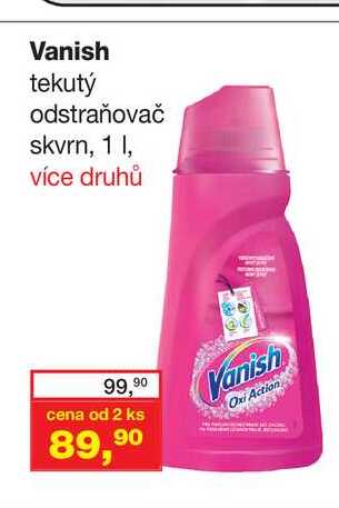 Vanish tekutý odstraňovač skvrn, 1 l