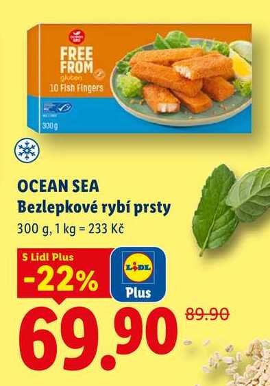 OCEAN SEA Bezlepkové rybí prsty, 300 g
