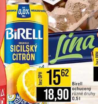 Birell ochucený různé druhy 0,5l