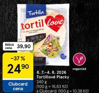 Tortillové Placky, 240 g