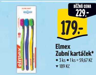 Elmex Zubní kartáček, 3 ks Albert