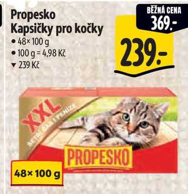 Propesko Kapsičky pro kočky, 48x 100 g