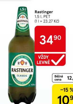 Rastinger, 1,5 l, PET