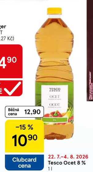 Tesco Ocet 8 %, 1 l
