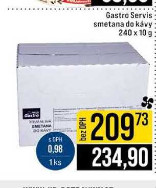 Gastro Servis smetana do kávy 240 x 10 g