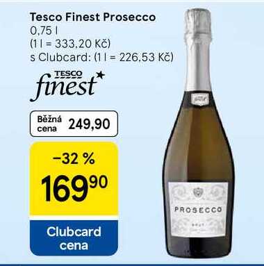 Tesco Finest Prosecco, 0,75 l