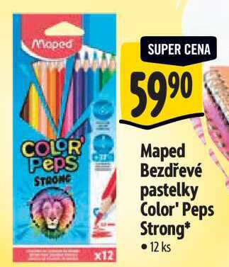  Maped Bezdřevé pastelky Color' Peps Strong