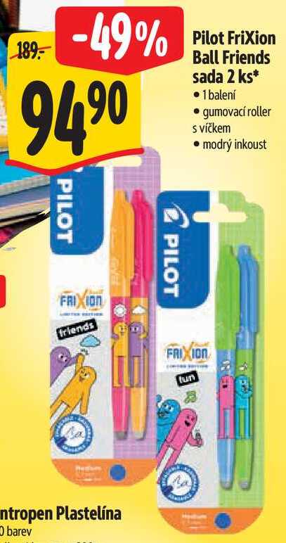 Pilot Frixion Ball Friends sada 2 ks