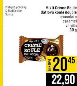 Mixit Créme Boule datlová koule double chocolate caramel vanilla 30 g
