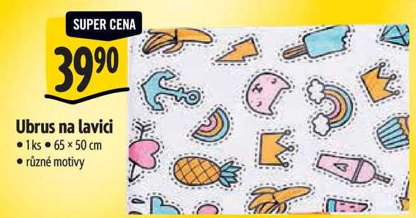 Ubrus na lavici