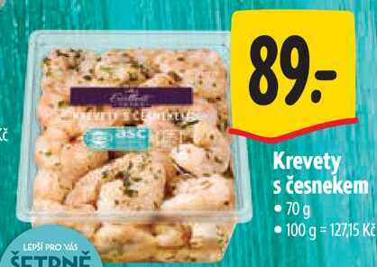 Krevety S česnekem, 70 g