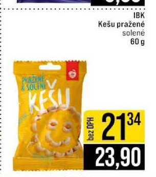 IBK Kešu pražené solené 60 g