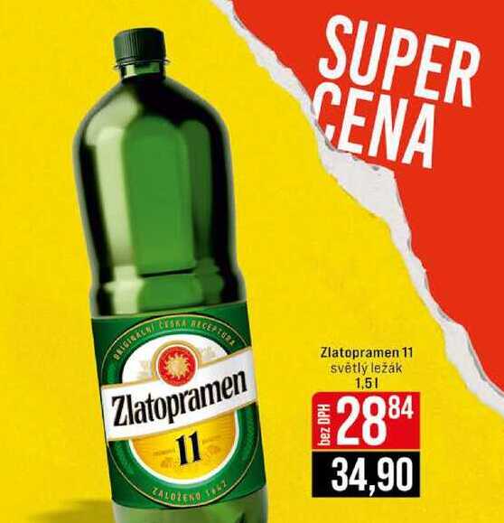 Zlatopramen 11 světlý ležák 1,5l