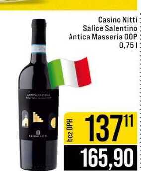 Casino Nitti Salice Salentino Antica Masseria DOP 0,75l