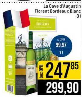 La Cave d'Augustin Florent Bordeaux Blanc 3l
