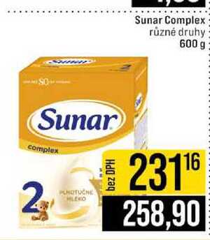 Sunar Complex různé druhy 600 g