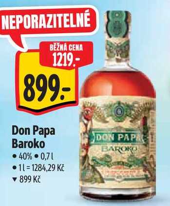 Don Papa Baroko, 0,7 l