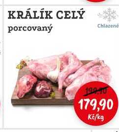 KRÁLÍK CELÝ porcovaný 1kg