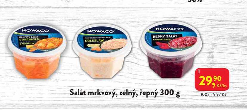 Salát mrkvový, zelný, řepný 300 g