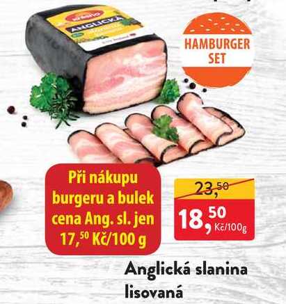 Anglická slanina lisovaná 100g