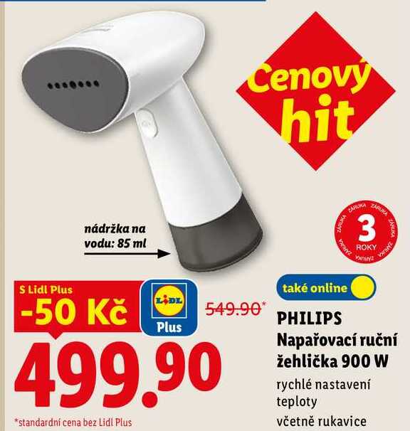 PHILIPS Napařovací ruční žehlička 900 W