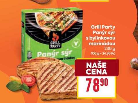 Grill Party Panýr sýr s bylinkovou marinádou 230 g