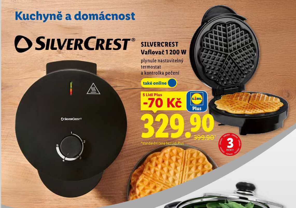 SILVERCREST Vaflovač 1 200 W