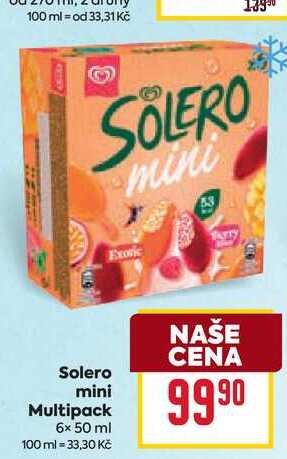 Solero mini Multipack 6x 50 ml