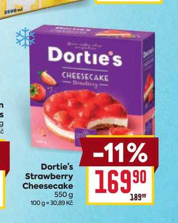 Dortie's Strawberry Cheesecake 550 g