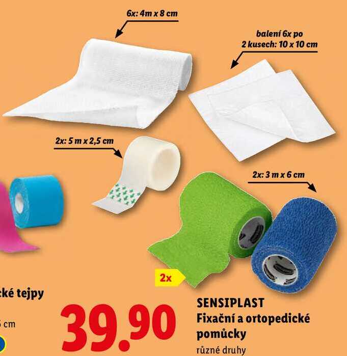 SENSIPLAST Fixační a ortopedické pomůcky, různé druhy