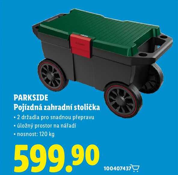 PARKSIDE Pojízdná zahradní stolička