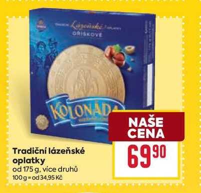 Tradiční lázeňské oplatky od 175 g